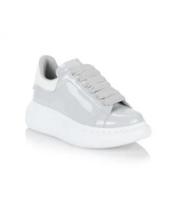 Alexander McQueen Little Kid's & Kid's Patent Leather Oversize Sneakers For Kids