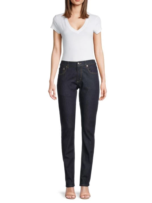 Alexander McQueen Five-Pocket Cotton-Blend Jeans 2 Alexander McQueen Five-Pocket Cotton-Blend Jeans - Image 2