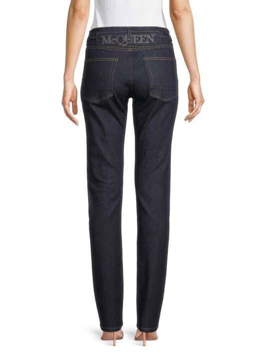 Alexander McQueen Five-Pocket Cotton-Blend Jeans 5 Alexander McQueen Five-Pocket Cotton-Blend Jeans - Image 5
