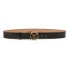 Alexander McQueen Seal Logo Leather Belt