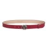 Alexander McQueen Seal Buckle Leather Belt