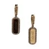 Alexander McQueen Goldtone Rhinestone Pavé Chain Hoop Earrings