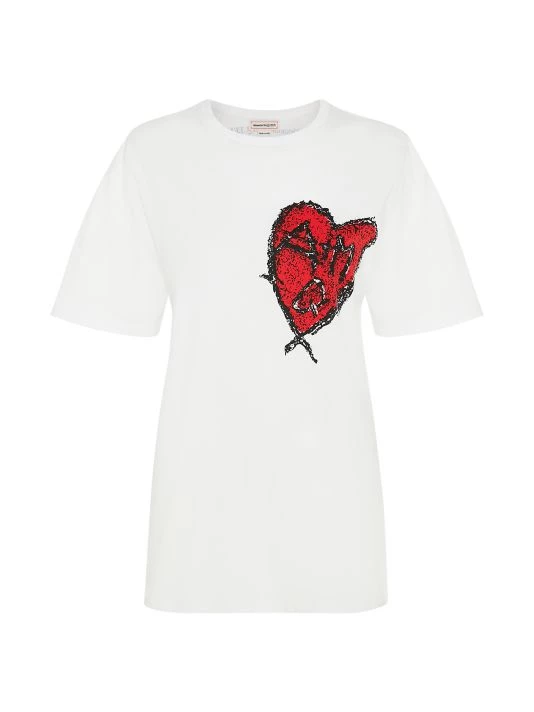 Alexander McQueen Cotton Printed T-Shirt 1 Alexander McQueen Cotton Printed T-Shirt