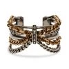 Alexander McQueen Punk Two-Tone Chain Cuff