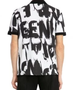 Alexander McQueen Graffiti Logo Print Polo Shirt For Men -Alexander McQueen Elegant store unnamed file 1823