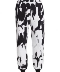 Alexander McQueen Graffiti Cotton Jogger Pants