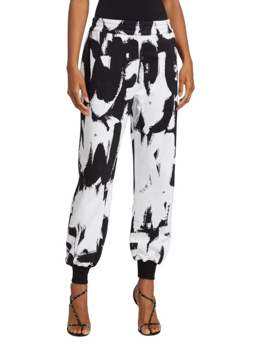 Alexander McQueen Graffiti Cotton Jogger Pants 2 Alexander McQueen Graffiti Cotton Jogger Pants - Image 2