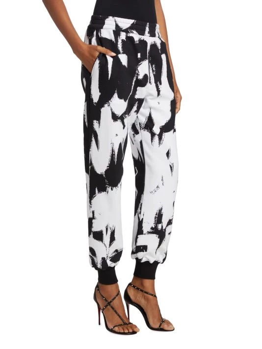 Alexander McQueen Graffiti Cotton Jogger Pants 3 Alexander McQueen Graffiti Cotton Jogger Pants - Image 3