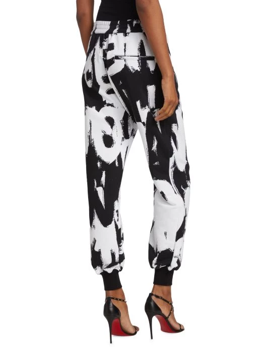 Alexander McQueen Graffiti Cotton Jogger Pants 4 Alexander McQueen Graffiti Cotton Jogger Pants - Image 4