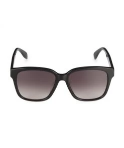 Alexander McQueen Graffiti 56MM Square Sunglasses