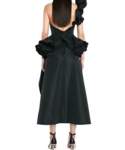 Alexander McQueen One-Shoulder Ruffle Dress -Alexander McQueen Elegant store unnamed file 1887