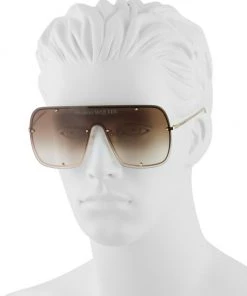 Alexander McQueen Icons 99MM Geometric Shield Sunglasses For Men -Alexander McQueen Elegant store unnamed file 1891