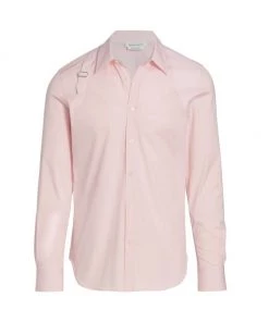 Alexander McQueen Button-Front Harness Shirt For Men