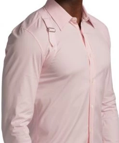 Alexander McQueen Button-Front Harness Shirt For Men -Alexander McQueen Elegant store unnamed file 1899