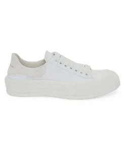 Alexander McQueen Plimsol Leather Sneakers White -Alexander McQueen Elegant store unnamed file 19