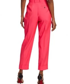 Alexander McQueen Wool High-Waisted Trousers -Alexander McQueen Elegant store unnamed file 1905