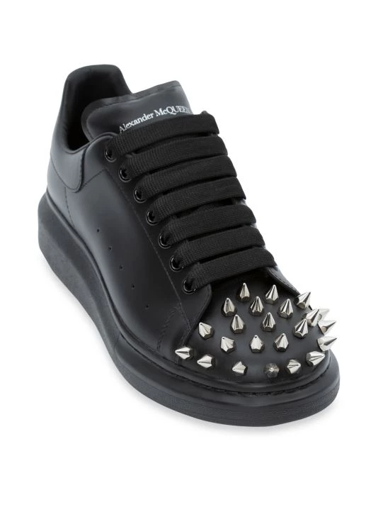 Alexander McQueen Spikes Leather Low-Top Sneakers For Men 2 Alexander McQueen Spikes Leather Low-Top Sneakers For Men - Image 2