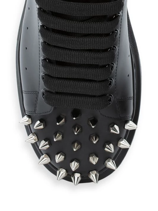 Alexander McQueen Spikes Leather Low-Top Sneakers For Men 4 Alexander McQueen Spikes Leather Low-Top Sneakers For Men - Image 4