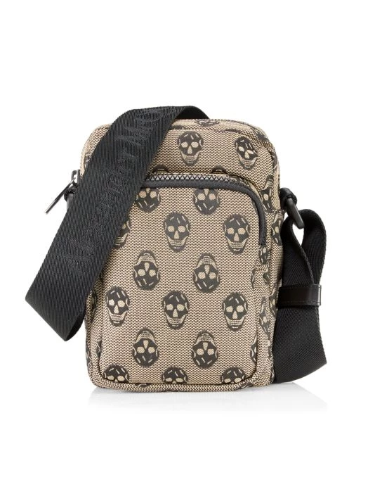 Alexander McQueen Biker Skull Mini Messenger Bag For Men 1 Alexander McQueen Biker Skull Mini Messenger Bag For Men