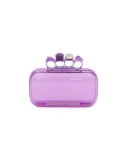 Alexander McQueen Skull Four-Ring Box Clutch Lilac 9 Alexander McQueen Skull Four-Ring Box Clutch Lilac -Alexander McQueen Elegant store unnamed file 1919
