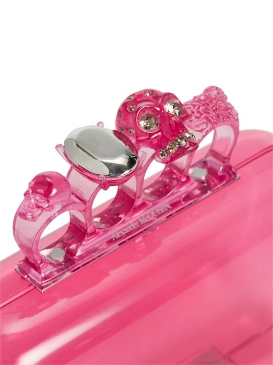 Alexander McQueen Skull Four-Ring Box Clutch Lilac 5 Alexander McQueen Skull Four-Ring Box Clutch Lilac - Image 5