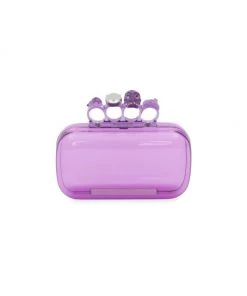 Alexander McQueen Skull Four-Ring Box Clutch Lilac 11 Alexander McQueen Skull Four-Ring Box Clutch Lilac -Alexander McQueen Elegant store unnamed file 1921