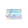 Alexander McQueen The Mini Skull Iridescent Leather Bag Silver