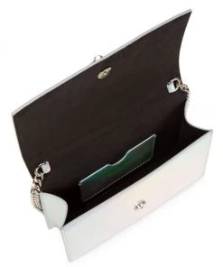 Alexander McQueen The Mini Skull Iridescent Leather Bag Silver -Alexander McQueen Elegant store unnamed file 1927