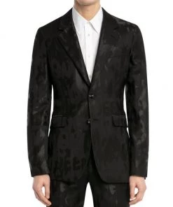 Alexander McQueen Graffiti Jacquard Tailored Jacket For Men -Alexander McQueen Elegant store unnamed file 1935