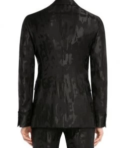 Alexander McQueen Graffiti Jacquard Tailored Jacket For Men -Alexander McQueen Elegant store unnamed file 1937