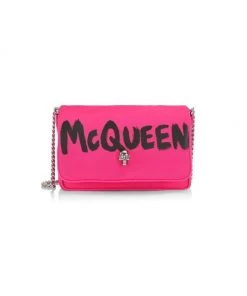 Alexander McQueen Nylon Chain Crossbody Bag