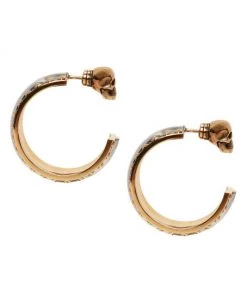 Alexander McQueen Punk Mini Logo Hoops -Alexander McQueen Elegant store unnamed file 199