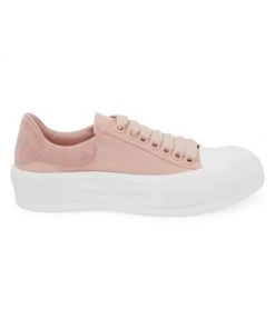 Alexander McQueen Plimsol Leather Sneakers White -Alexander McQueen Elegant store unnamed file 20