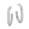 Alexander McQueen Antique Silvertone Hoop Earrings