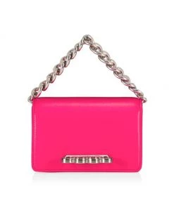 Alexander McQueen Four-Ring Mini Leather Top-Handle Bag