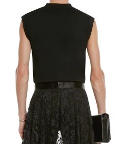 Alexander McQueen Lace Appliqué Cotton Tank For Men -Alexander McQueen Elegant store unnamed file 2014