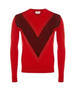 Alexander McQueen V-Neck Sweater For Men