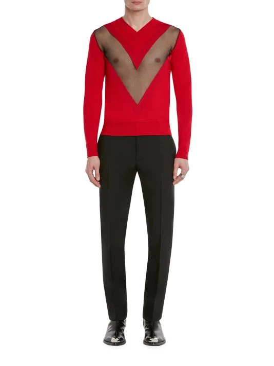 Alexander McQueen V-Neck Sweater For Men 2 Alexander McQueen V-Neck Sweater For Men - Image 2
