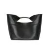 Alexander McQueen The Bow Leather Top Handle Bag Tan