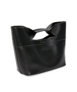 Alexander McQueen The Bow Leather Top Handle Bag Tan -Alexander McQueen Elegant store unnamed file 2041