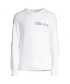 Alexander McQueen Logo Tape Sweatshirt For Men Bold Blue