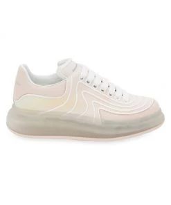 Alexander McQueen Mixed Media Low-Top Sneakers