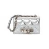 Alexander McQueen Four-Ring Quilted Leather Shoulder Bag