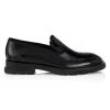 Alexander McQueen Patent Leather Rubber Sole Loafers For Men
