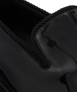 Alexander McQueen Patent Leather Rubber Sole Loafers For Men -Alexander McQueen Elegant store unnamed file 2110