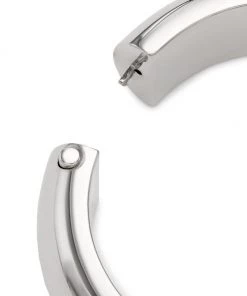 Alexander McQueen Silvertone Tubular Bangle -Alexander McQueen Elegant store unnamed file 2113