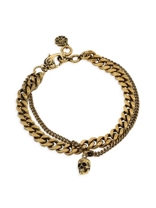 Alexander McQueen Skull Chain Bracelet For Men 1 Alexander McQueen Skull Chain Bracelet For Men