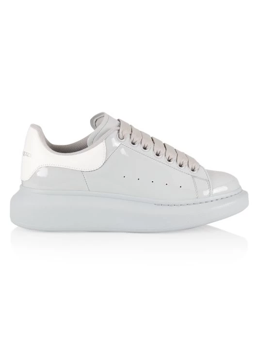 Alexander McQueen Siny Oversized Patent Leather Sneakers 1 Alexander McQueen Siny Oversized Patent Leather Sneakers