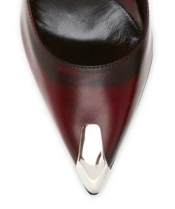 Alexander McQueen Painted Leather Buckle-Strap Pumps -Alexander McQueen Elegant store unnamed file 2129