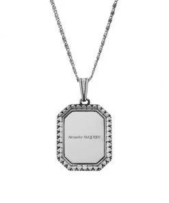 Alexander McQueen Logo Medallion Necklace For Men